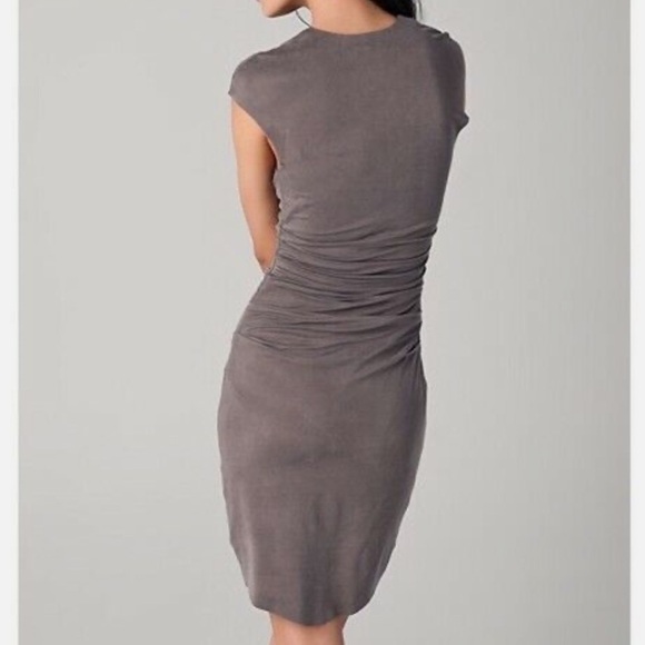 Helmut Lang Torrent Side Ruched Sleeveless Dress - Size Medium - Picture 6 of 7